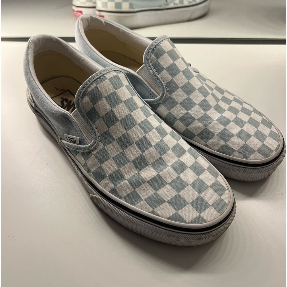Blue Checkered Vans